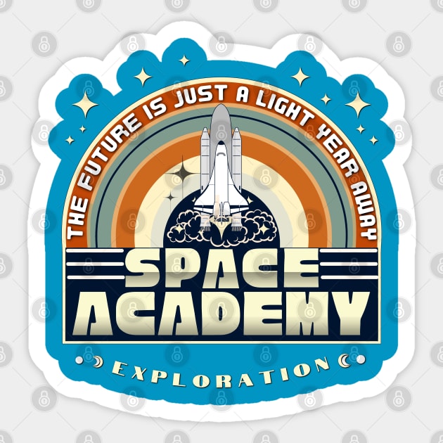 Space Academy - the Future is Just a Light Year Away II (exploration) Sticker by Invad3rDiz